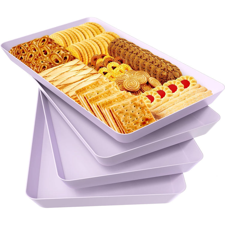 4 pcs Serving Tray for Entertaining (4 Count)