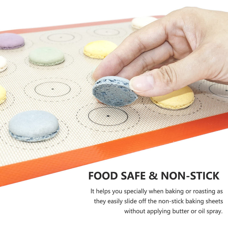Macaron Silicone Baking Mats for Half Sheet Pan