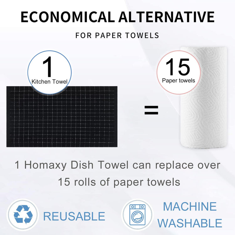100% Cotton Terry Kitchen Towels (4 Count)