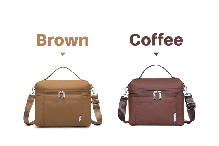 NOL 4 Liters Small Insulated Lunch Bags for Women Cooler Bag Lightweight Nylon Waterproof Lunch Box For Work （Small