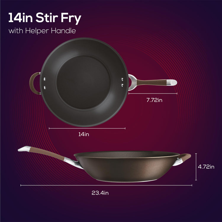 Symmetry Hard Anodized Nonstick Stir Fry