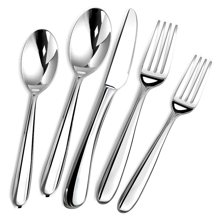 Heavy Duty Silverware Set for 6 (30 Count)