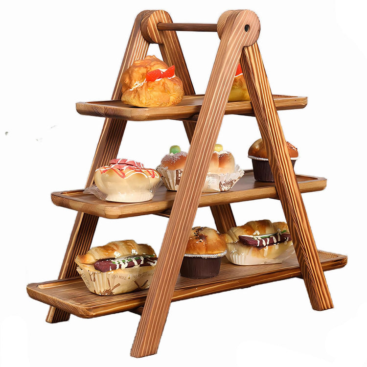 Wooden 3 Tier Serving Tray