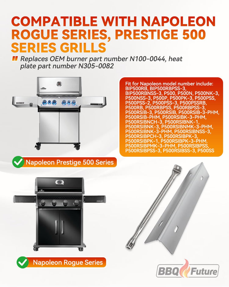 Heat Plates and Burners for Napoleon Prestige 500