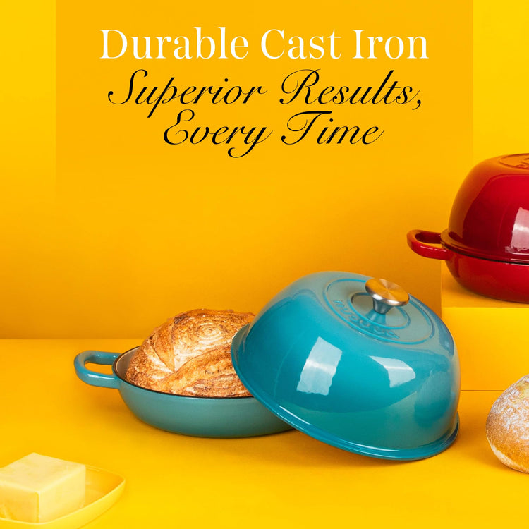 Enamelled Cast Iron Dutch Oven Pot