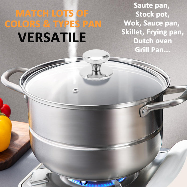 Glass Lid for 10.25 Inch Stainless Steel Cast Iron Skillets Frying Pans