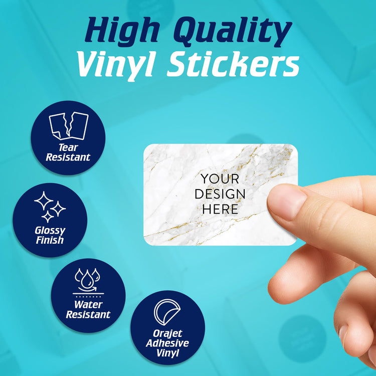 Custom Vinyl Stickers Your Image (100 Count)