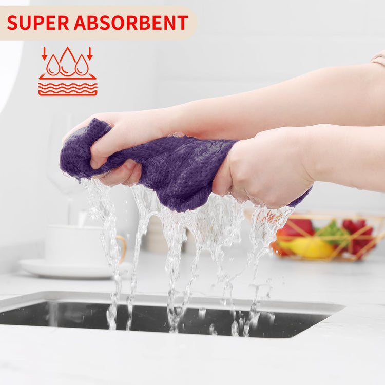 100% Cotton Waffle Weave Kitchen Dish Towels 12 (12 Count)