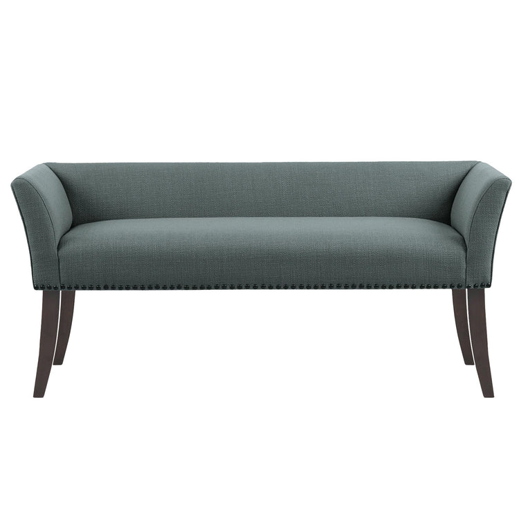 Accent Bench Upholstered with Nailhead Trim