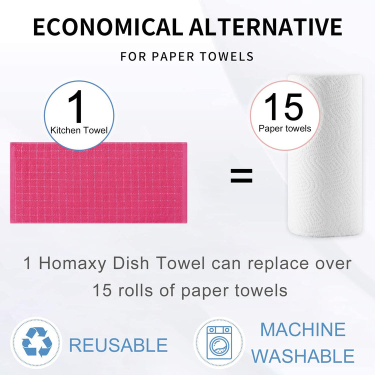 100% Cotton Terry Kitchen Towels (4 Count)