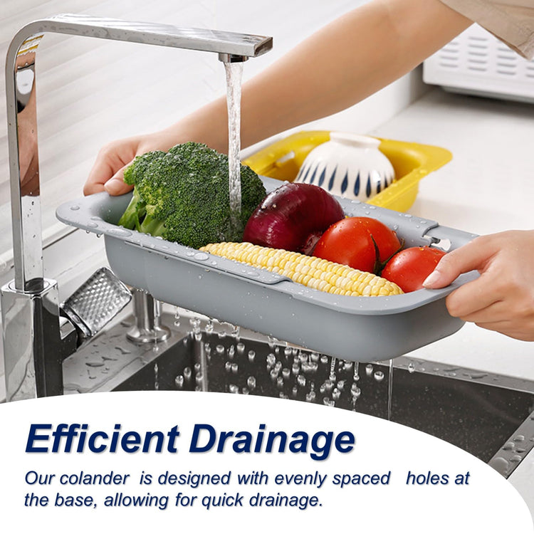 Extendable Sink Colander Strainer Basket