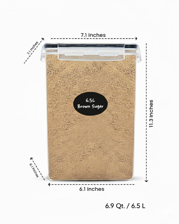 Extra Large Flour and Sugar Storage Containers 6.5L (2 Count)
