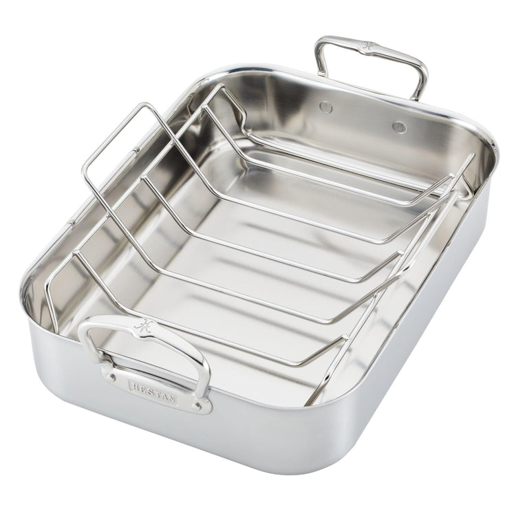 Provisions 14.5" Classic Clad Roaster with Stainless Steel Rack