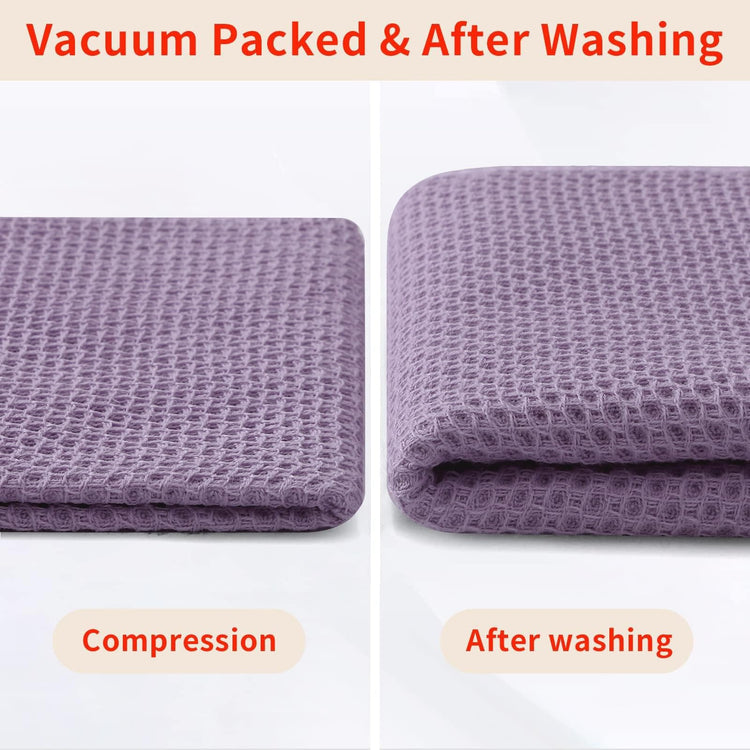 100% Cotton Waffle Weave Kitchen Dish Towels 4 (4 Count)