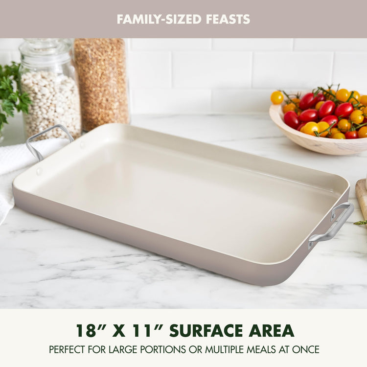 18" x 11" Double Burner Griddle Pan