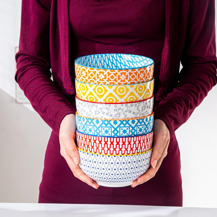 23 Oz Ceramic Soup Bowls Set of 6 (6 Count)