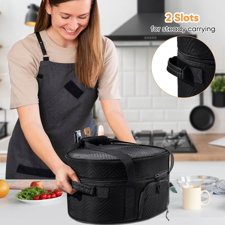 Insulated Slow Cooker Carrying Bag for 6