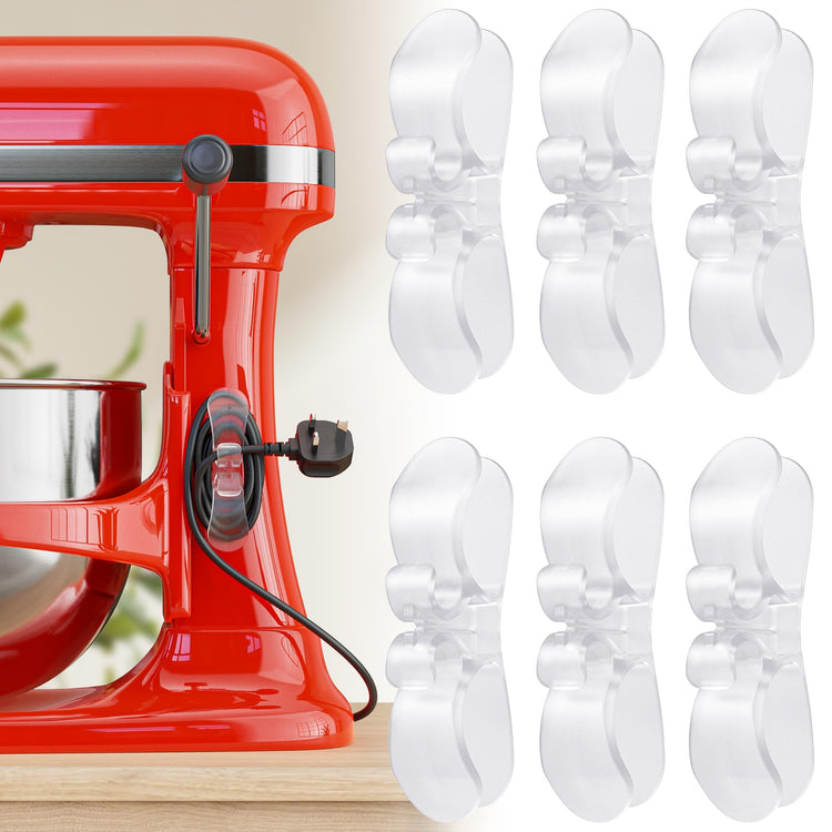 6PCS Clear Cord Organizer for Appliances