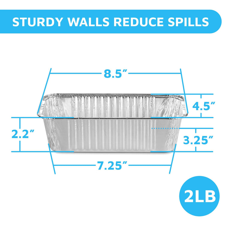 Aluminum Disposable Loaf Pans (100 Count)