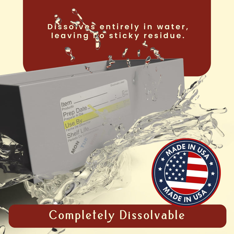 InStockLabels Dissolvable Food Rotation Labels (500 Count)