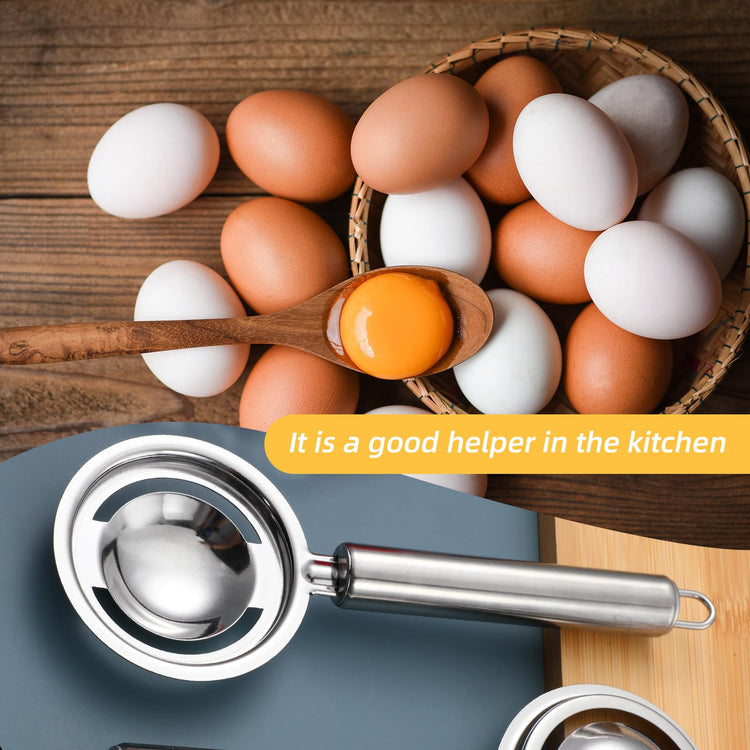 2PCS Egg Separator for Raw Eggs Eggs Yolk White Separation Tool