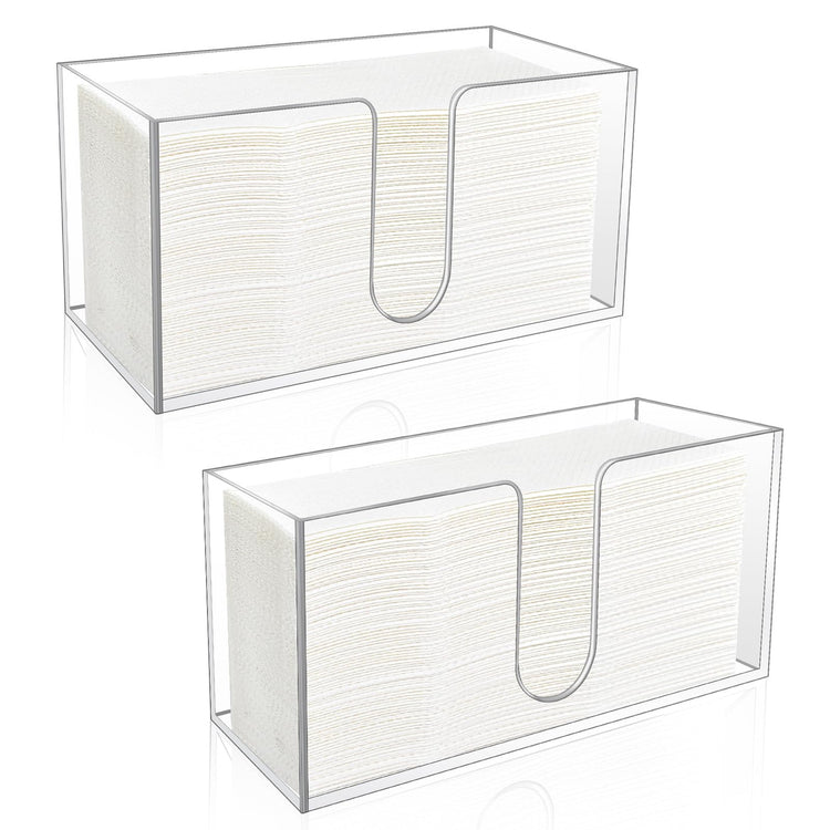 2 Pack Acrylic Paper Towel Holder