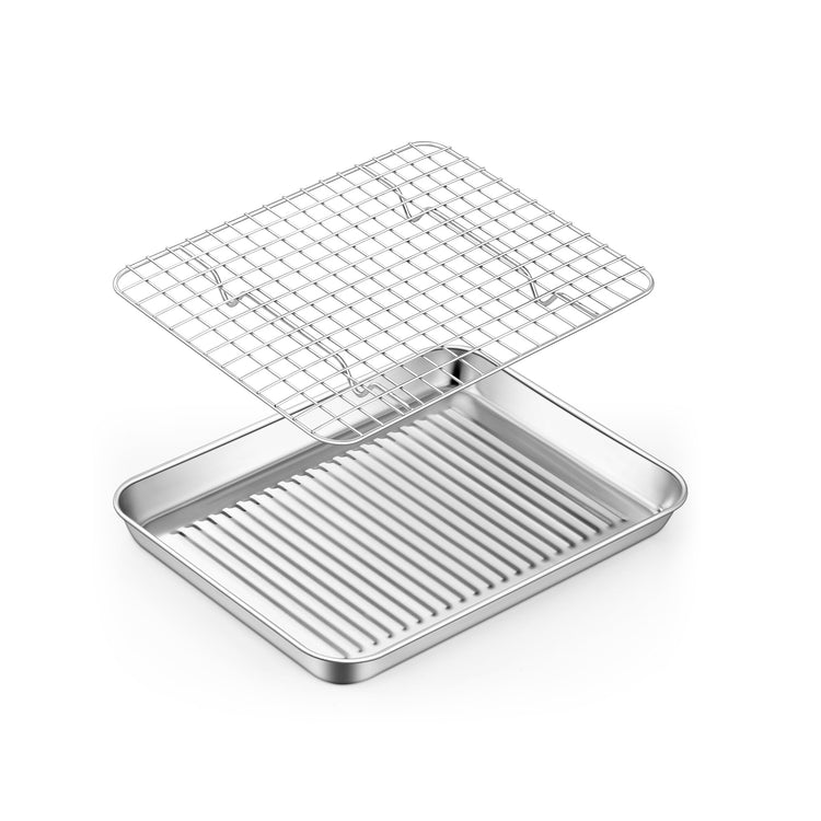 Toaster Oven Pan with Rack (18.99 Count)