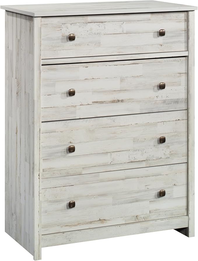 Sauder River Ranch Chest, in White Plank Finish
