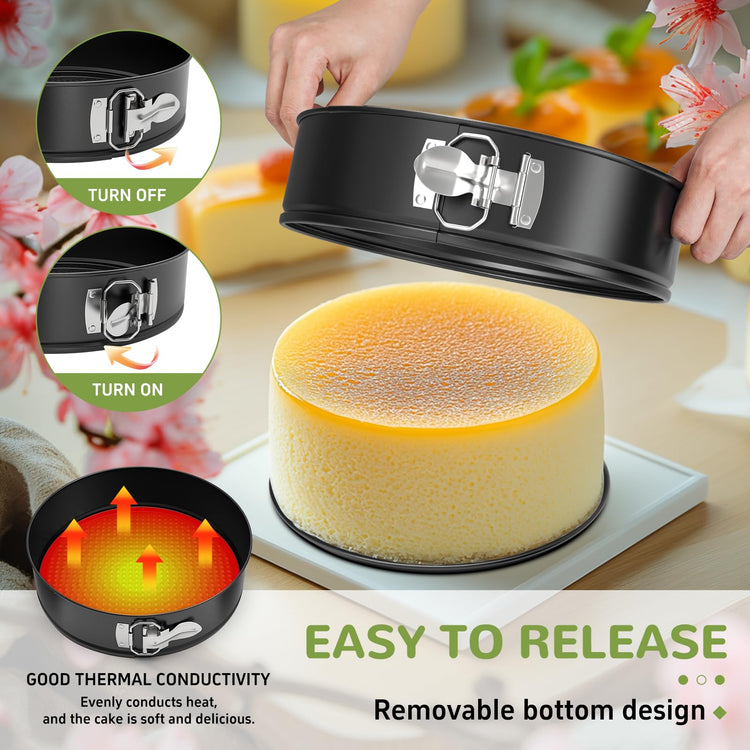 7 Inch Springform Pan with Removable Bottom