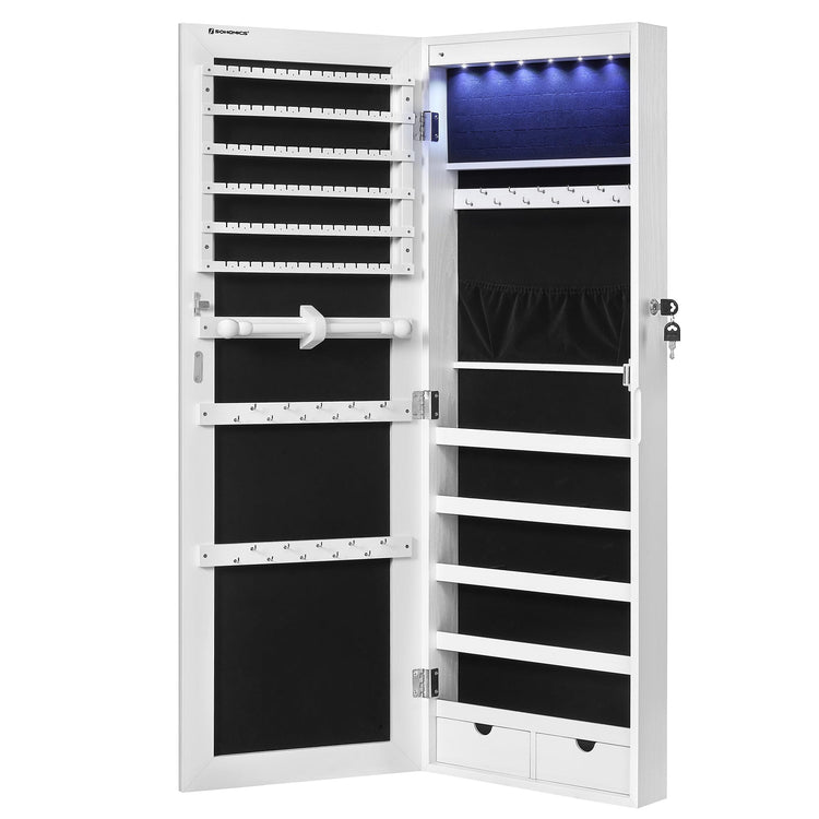 Mirror Jewelry Cabinet Armoire