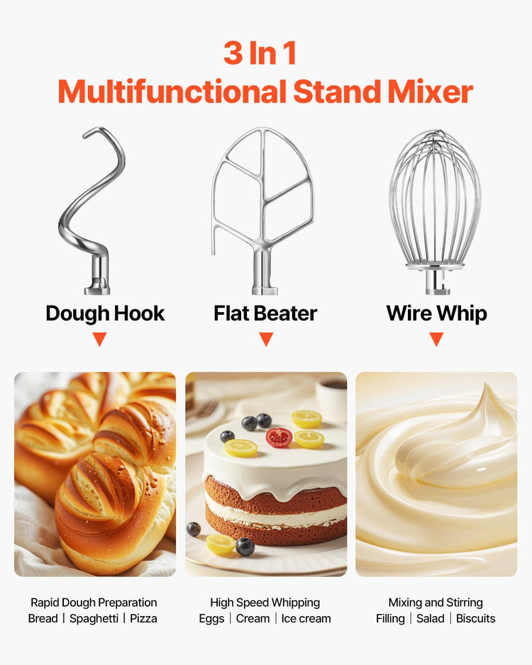 30Qt Commercial Food Mixer Timing Function 1250W Commercial Mixer