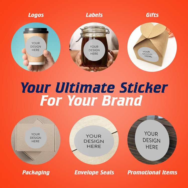 Custom Vinyl Stickers Your Image (100 Count)