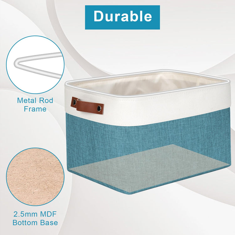 Storage Bins Large Fabric Storage Baskets for Shelves 3 Pack (3 Count)