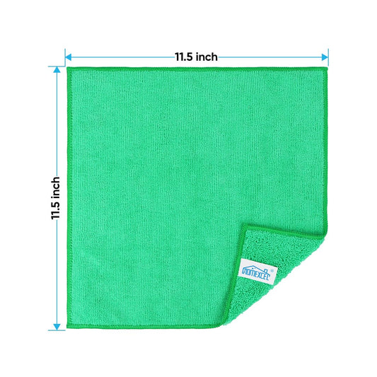 Green Microfiber Cleaning Cloth (12 Count)