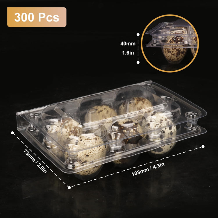 300 Pack Quail Egg Cartons (300 Count)