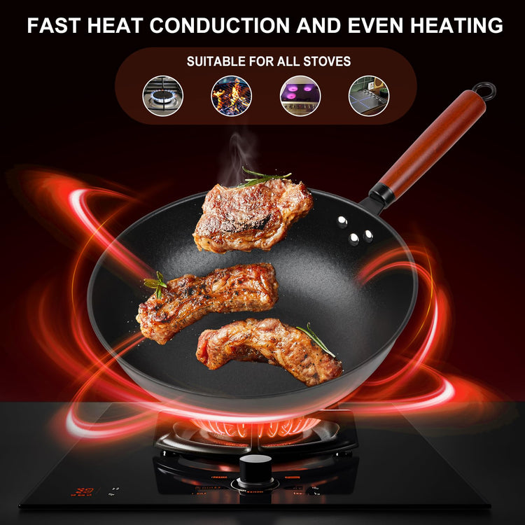 Wok 13" Carbon Steel Woks & Stir