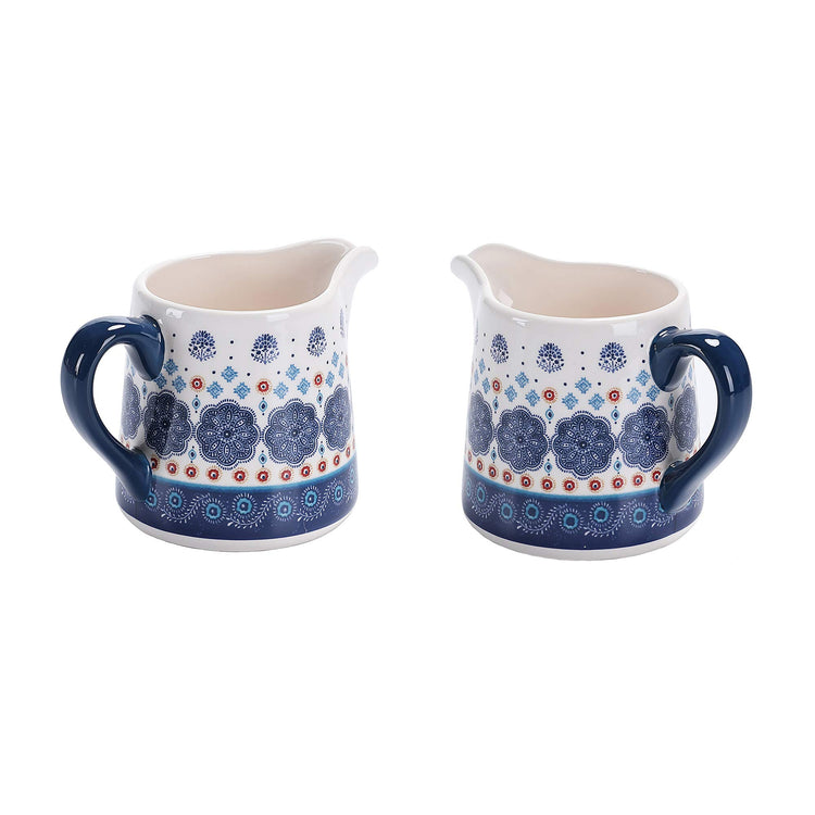 Blue Talavera Ceramic Sugar and Creamer Set