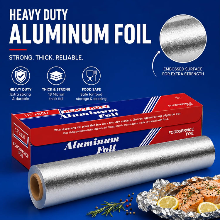 Aluminum Foil Roll 18"x 500 feet