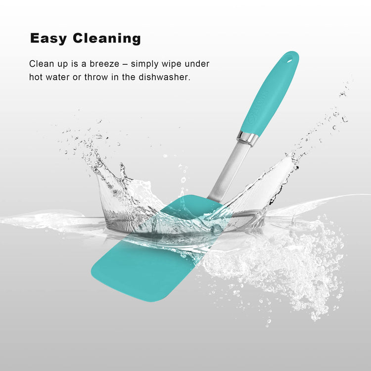 5 Piece Silicone Spatulas Set with Tongs