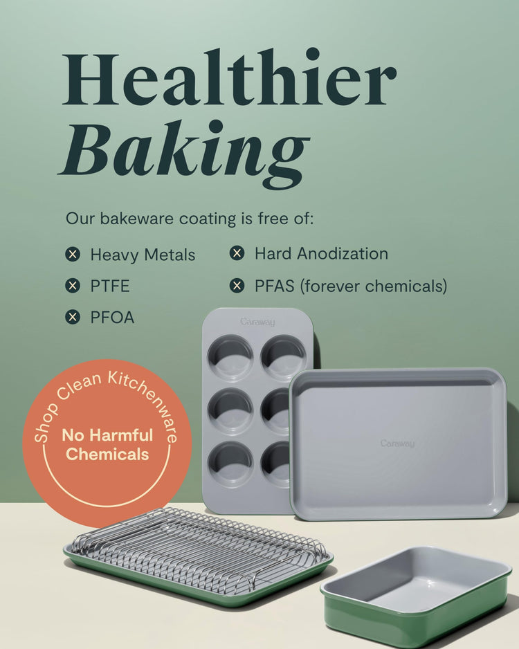Non Stick 9" x 6.5" Small Rectangle Baking Pan Duo (2 Count)