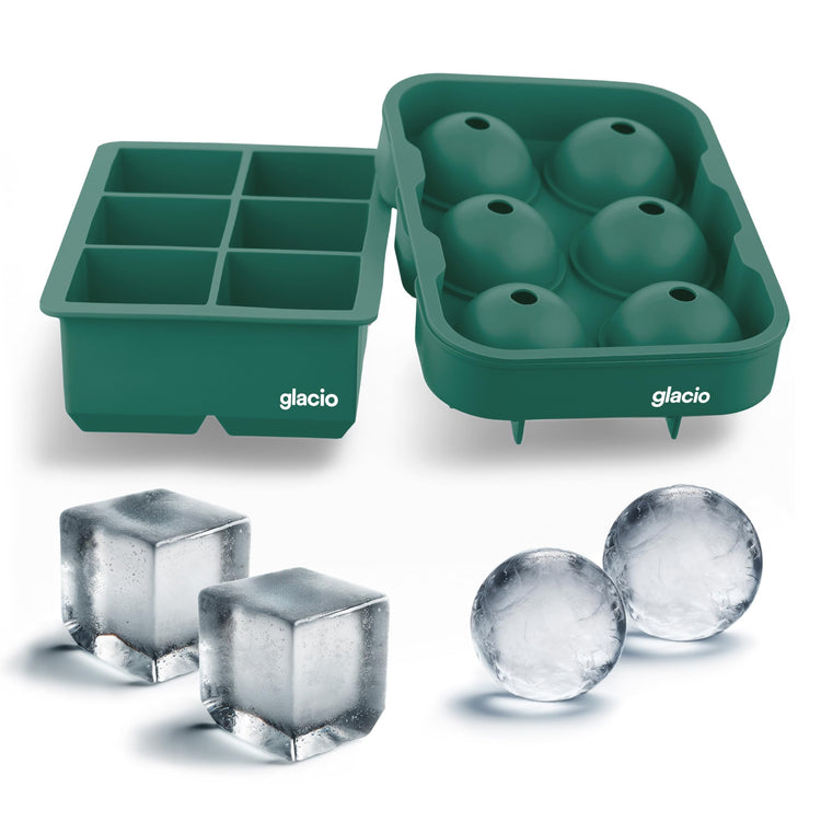 Silicone Ice Cube Trays with Lids (2 Count)