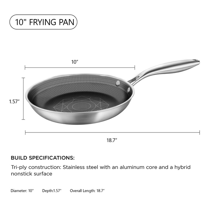 10 Inch Stainless Steel Pan