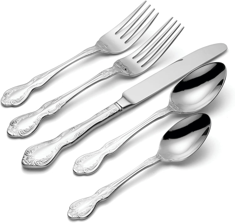 Oneida Mandolina 65-Piece Flatware Set, Service for 12