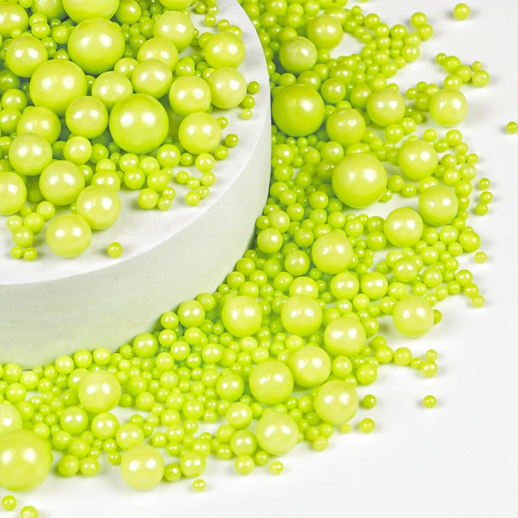 Green Pearl Sprinkles for Cake Decorating (5.29 Ounce)