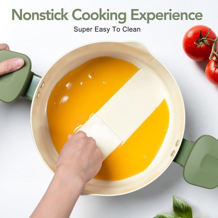 6 Qt Ceramic Nonstick Pasta Pot with Strainer Lid