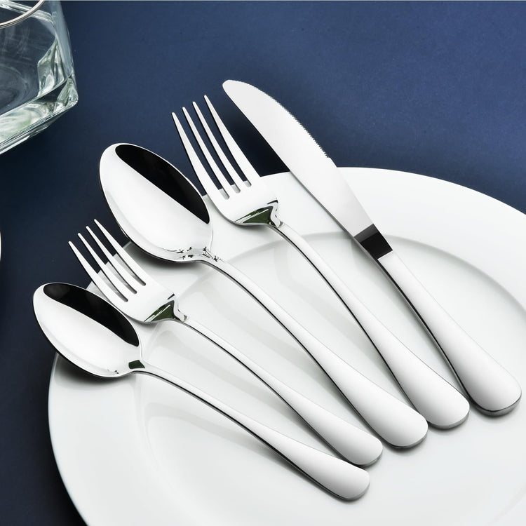 Silverware Set for 8 with Serving Utensils (45 Count)
