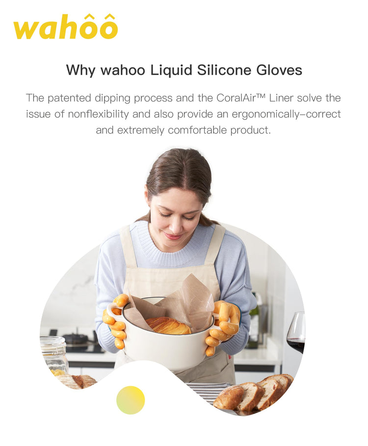 wahoo 12 Inch Liquid Silicone Oven Mitts