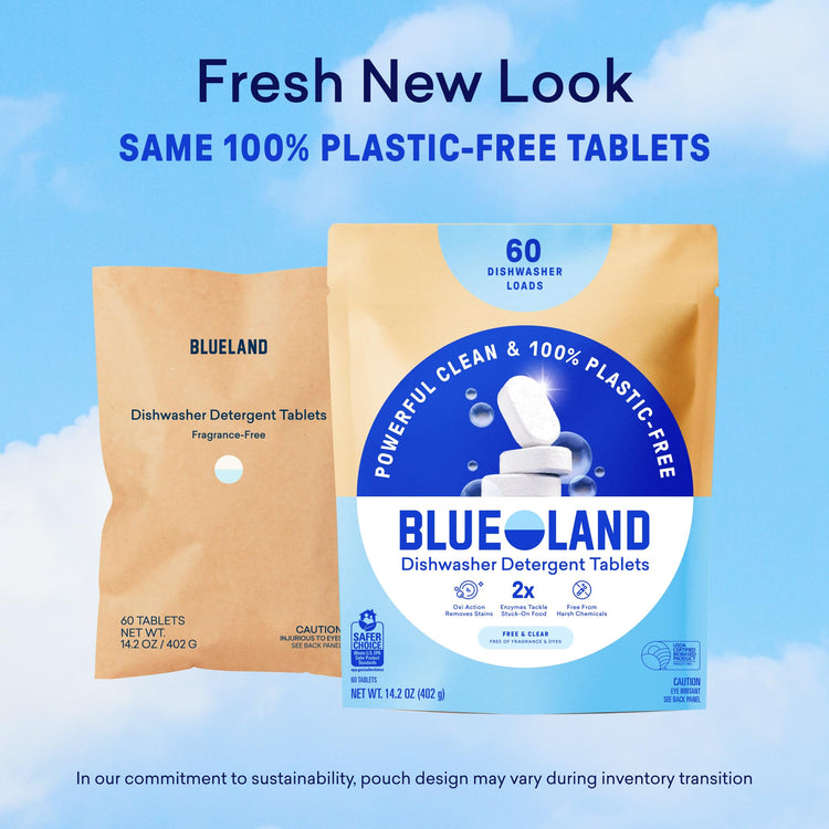 100% Plastic Free Dishwasher Detergent Tablets 120ct (120 Count)