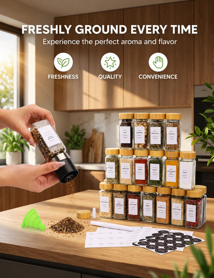 Spice Jar Set (24 Count)