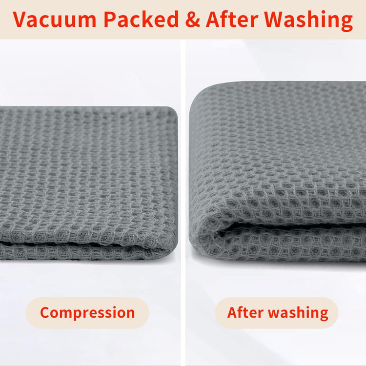 100% Cotton Waffle Weave Kitchen Dish Towels 8 (8 Count)